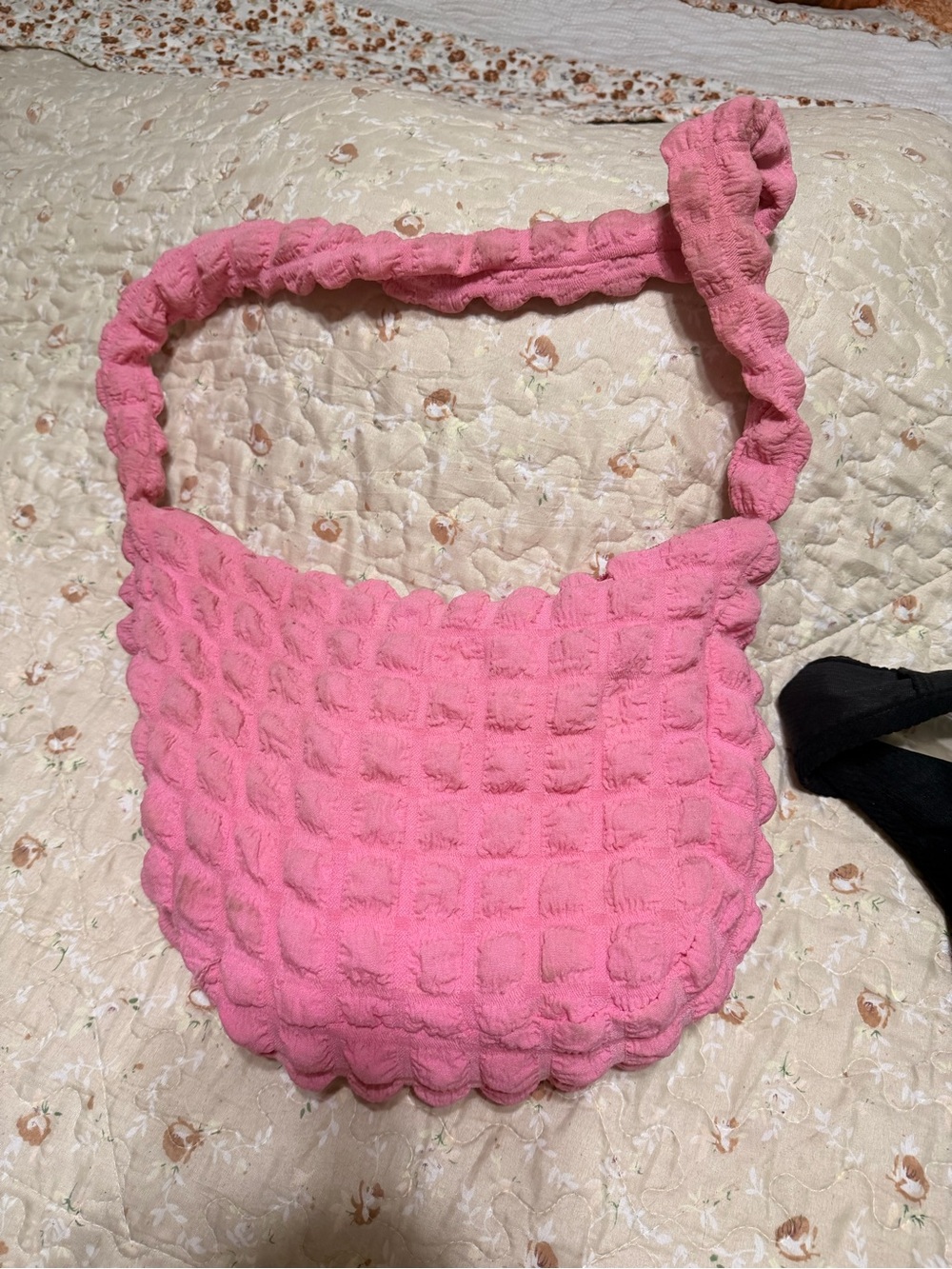 & Other Stories Pink Quilted Shoulder Bag